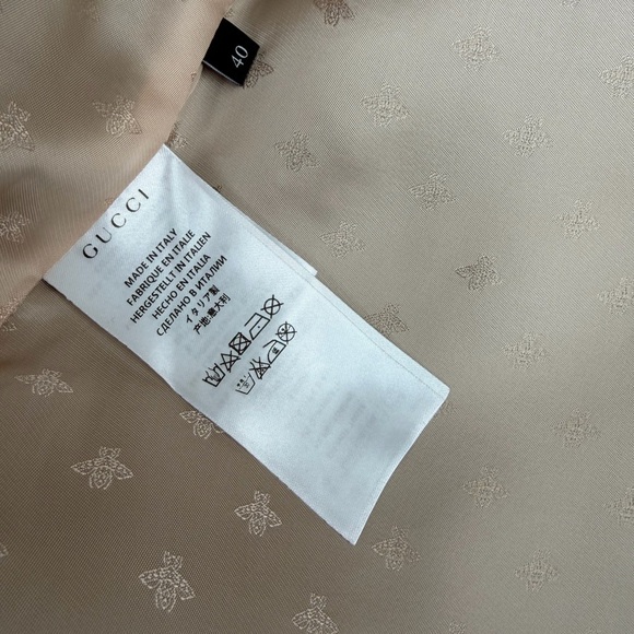 Gucci Black Coat with Red and Green Trim - Picture 13 of 15